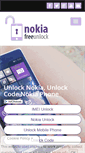 Mobile Screenshot of nokiafreeunlock.com